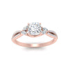 Load image into Gallery viewer, elegant-cushion-cut-lab-grown-twisted-ring-in-rose-gold-FDENR3211CURANGLE5-NL-RG