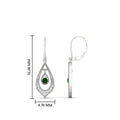Thumbnail 48 - elegant-diamond-and-emerald-milgrain-openwork-dangle-earrings-in-white-gold-FDEAR11389GEMGR-NL-WG