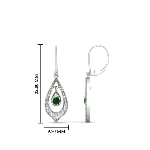 elegant-diamond-and-emerald-milgrain-openwork-dangle-earrings-in-white-gold-FDEAR11389GEMGR-NL-WG