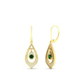 Thumbnail 76 - elegant-diamond-and-emerald-milgrain-openwork-dangle-earrings-in-yellow-gold-FDEAR11389GEMGR-NL-YG