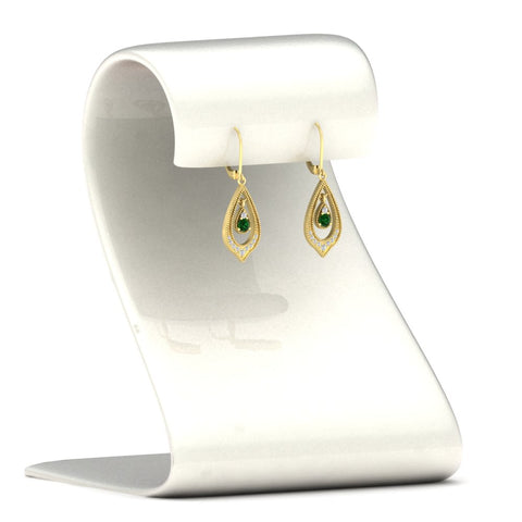 elegant-diamond-and-emerald-milgrain-openwork-dangle-earrings-in-yellow-gold-FDEAR11389GEMGR-NL-YG