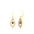 Thumbnail 71 - elegant-diamond-and-pink-sapphire-milgrain-openwork-dangle-earrings-in-yellow-gold-FDEAR11389GSADRPI-NL-YG