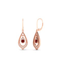 Thumbnail 21 - elegant-diamond-and-ruby-milgrain-openwork-dangle-earrings-in-rose-gold-FDEAR11389GRUDR-NL-RG