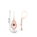 Thumbnail 23 - elegant-diamond-and-ruby-milgrain-openwork-dangle-earrings-in-rose-gold-FDEAR11389GRUDR-NL-RG