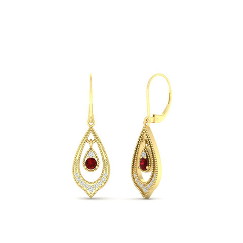elegant-diamond-and-ruby-milgrain-openwork-dangle-earrings-in-yellow-gold-FDEAR11389GRUDR-NL-YG