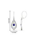 Thumbnail 38 - elegant-diamond-and-sapphire-milgrain-openwork-dangle-earrings-in-white-gold-FDEAR11389GSABL-NL-WG