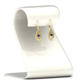 Thumbnail 70 - elegant-diamond-and-sapphire-milgrain-openwork-dangle-earrings-in-yellow-gold-FDEAR11389GSABL-NL-YG