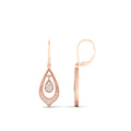 Thumbnail 2 - elegant-diamond-milgrain-openwork-dangle-earrings-in-rose-gold-FDEAR11389-NL-RG