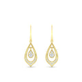 Thumbnail 64 - elegant-diamond-milgrain-openwork-dangle-earrings-in-yellow-gold-FDEAR11389-NL-YG