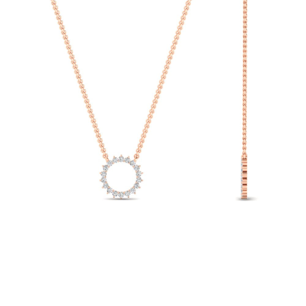 elegant-minimalist-circle-necklace-in-rose-gold-FDPD11271ANGLE2-0.25CT_20-NL-RG