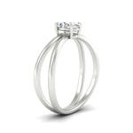 Load image into Gallery viewer, elegant-oval-shaped-crossover-solitaire-ring-in-white-gold-fdenr1008ovrangle2-nl-wg