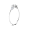 Load image into Gallery viewer, elegant-pear-cut-man-made-diamond-ring-with-side-accents-in-white-gold-FD9933PERANGLE2-NL-WG.jpg?v=1769496513