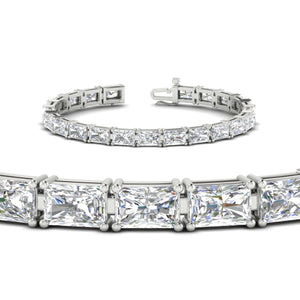 Elegant Radiant Cut Tennis Bracelet