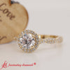 Load image into Gallery viewer, elegant-round-cut-lab-created-diamond-vine-halo-ring-in-yellow-gold-FD9126ROR-fancyimage