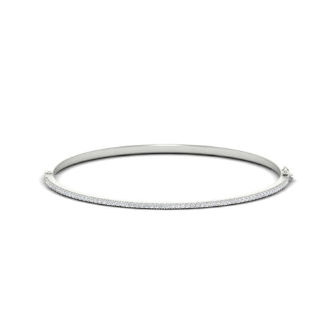 Elegant Round Diamond Bangle Bracelet