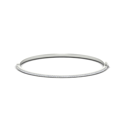 Elegant Round Diamond Bangle Bracelet