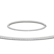 Elegant Round Diamond Bangle Bracelet