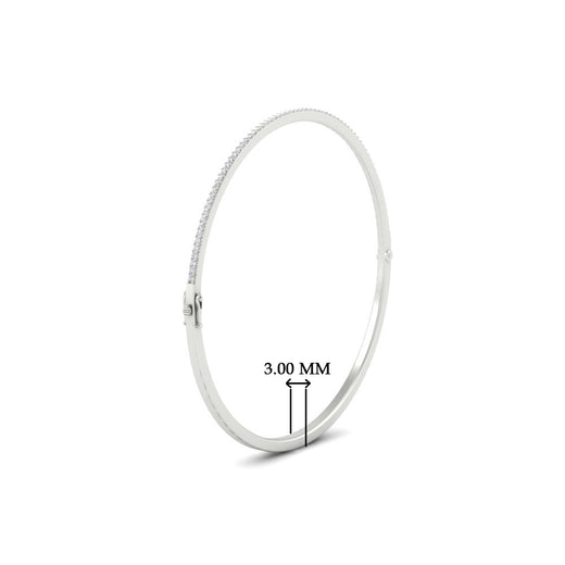Elegant Round Diamond Bangle Bracelet