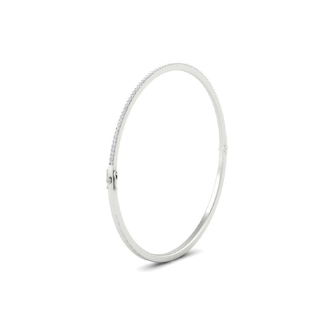 Elegant Round Diamond Bangle Bracelet