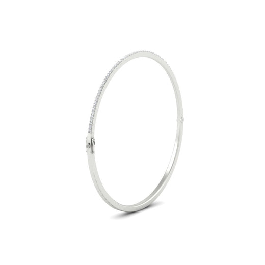 Elegant Round Diamond Bangle Bracelet