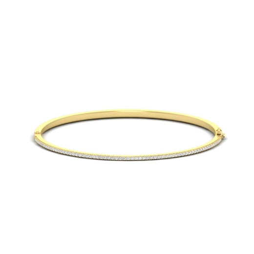 Elegant Round Diamond Bangle Bracelet