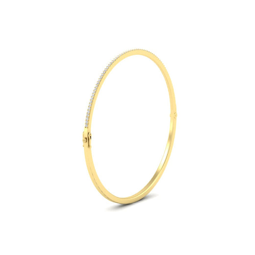 Elegant Round Diamond Bangle Bracelet