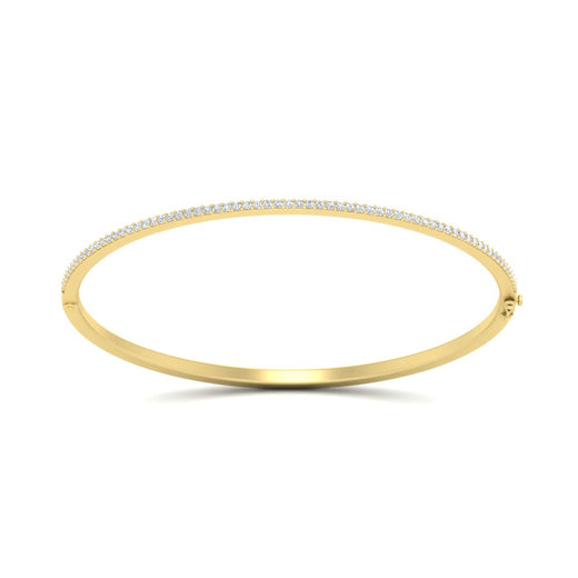 Elegant Round Diamond Bangle Bracelet