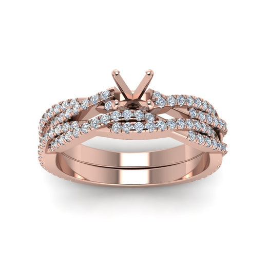 elegant-semi-mount-twisted-vine-bridal-ring-set-in-14K-rose-gold-FD8233SMANGLE5-NL-RG
