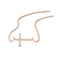 Thumbnail 2 - elegant-sideways-cross-diamond-necklace-in-rose-gold-FDPD11267-NL-RG.jpg?v=1772450652