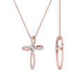 Thumbnail 12 - elegant-twisted-cross-diamond-necklace-in-rose-gold-FDPD10796-ANGLE2-NL-RG