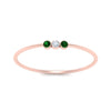 Load image into Gallery viewer, emerald-3-stone-bezel-delicate-ring-in-rose-gold-FD9412RORGEMGR-NL-RG.jpg