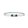 Load image into Gallery viewer, emerald-3-stone-bezel-delicate-ring-in-white-gold-FD9412RORGEMGR-NL-WG.jpg