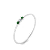 Load image into Gallery viewer, emerald-3-stone-bezel-delicate-ring-in-white-gold-FD9412RORGEMGR-NL-WG.jpg
