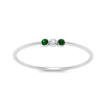 Load image into Gallery viewer, emerald-3-stone-bezel-delicate-ring-in-white-gold-FD9412RORGEMGR-NL-WG.jpg
