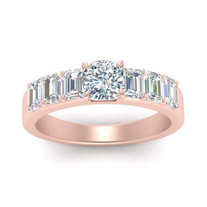 Cushion Cut Luxurious Engagement Ring