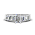 Thumbnail 1 - Emerald Cut Luxury Engagement Ring