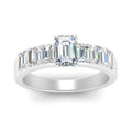 Thumbnail 2 - Emerald Cut Luxury Engagement Ring