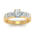 Thumbnail 5 - Emerald Cut Luxury Engagement Ring