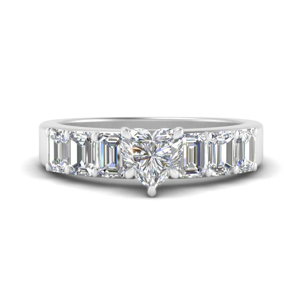 Heart Shaped Luxurious Engagement Ring