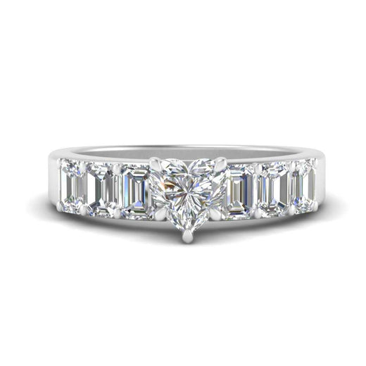 Heart Shaped Luxurious Engagement Ring
