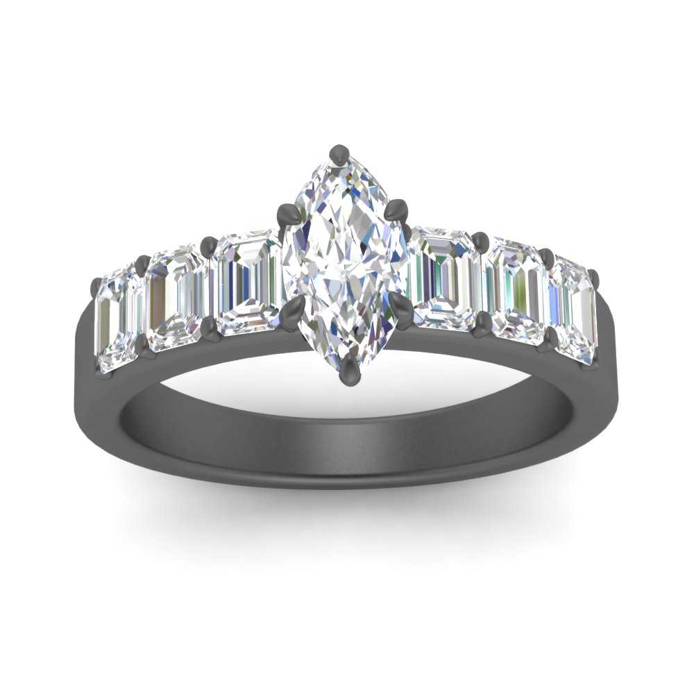 Marquise Shaped Luxurious Engagement Ring