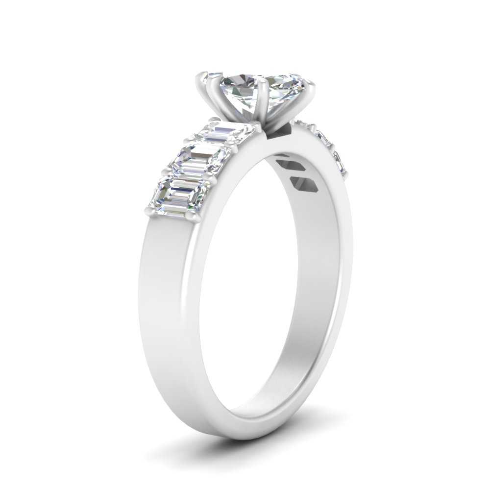 Marquise Shaped Luxurious Engagement Ring