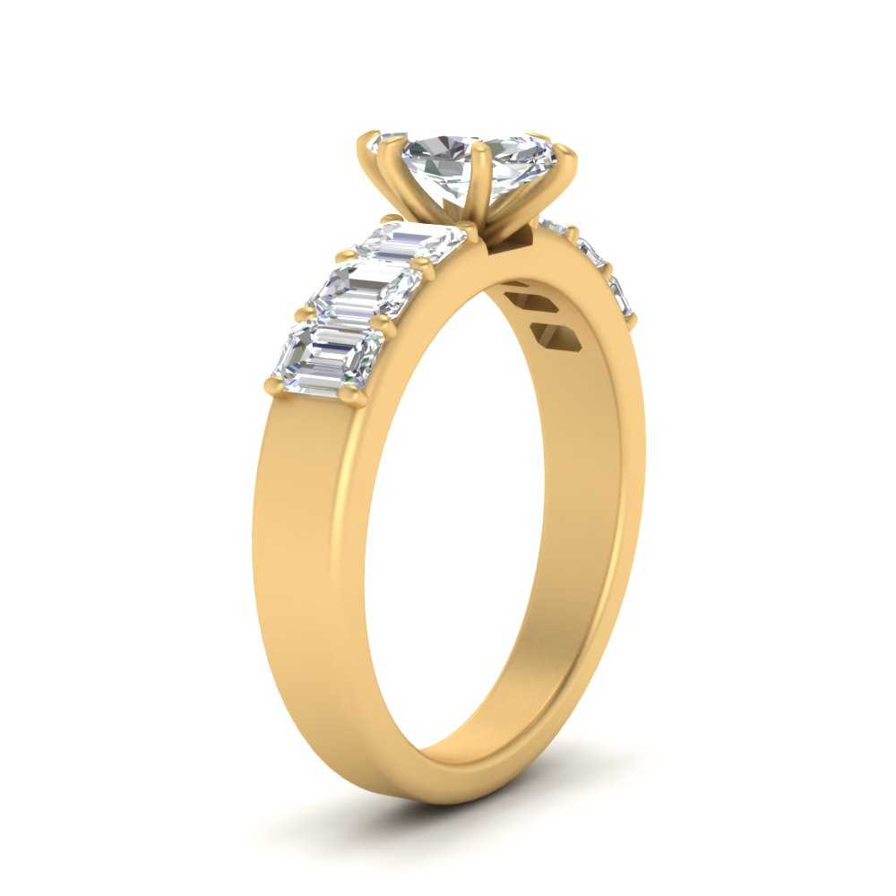Marquise Shaped Luxurious Engagement Ring