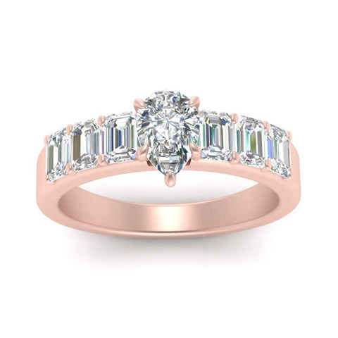 Pear Cut Luxurious Engagement Ring