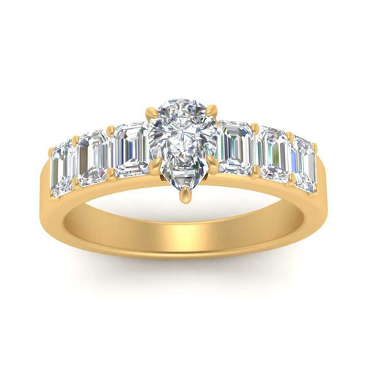 Pear Cut Luxurious Engagement Ring