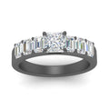 Thumbnail 11 - Princess Cut Luxurious Engagement Ring