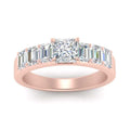 Thumbnail 2 - Princess Cut Luxurious Engagement Ring
