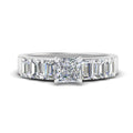 Thumbnail 4 - Princess Cut Luxurious Engagement Ring