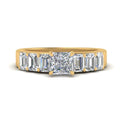 Thumbnail 7 - Princess Cut Luxurious Engagement Ring