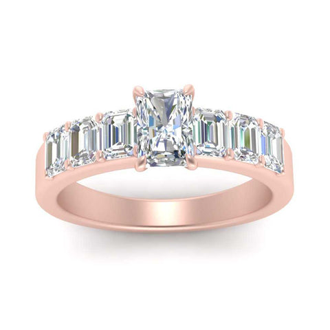 Radiant Cut Luxurious Engagement Ring